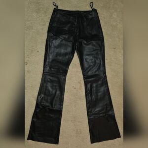 Guess Black Leather Pants